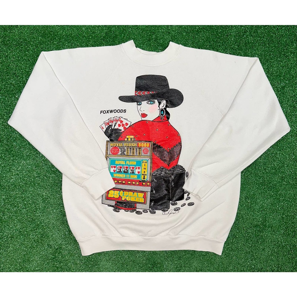80s Vintage Foxwoods Carol Joseph Sweatshirt Size Medium